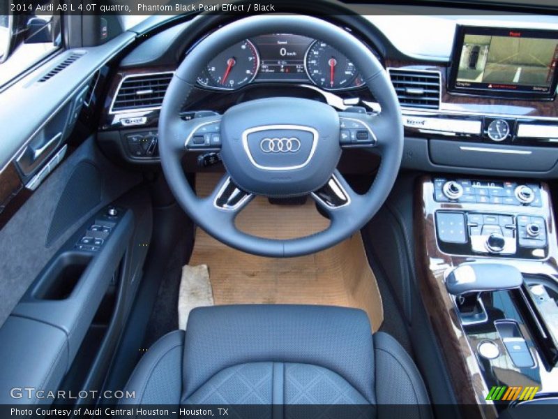 Phantom Black Pearl Effect / Black 2014 Audi A8 L 4.0T quattro