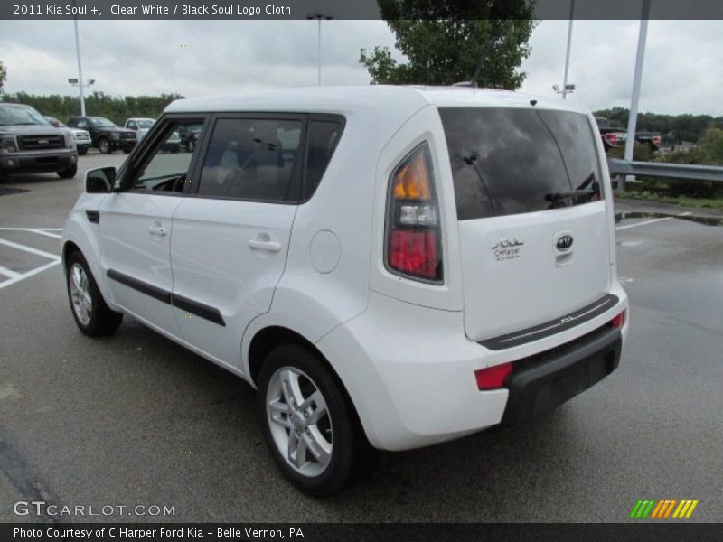 Clear White / Black Soul Logo Cloth 2011 Kia Soul +