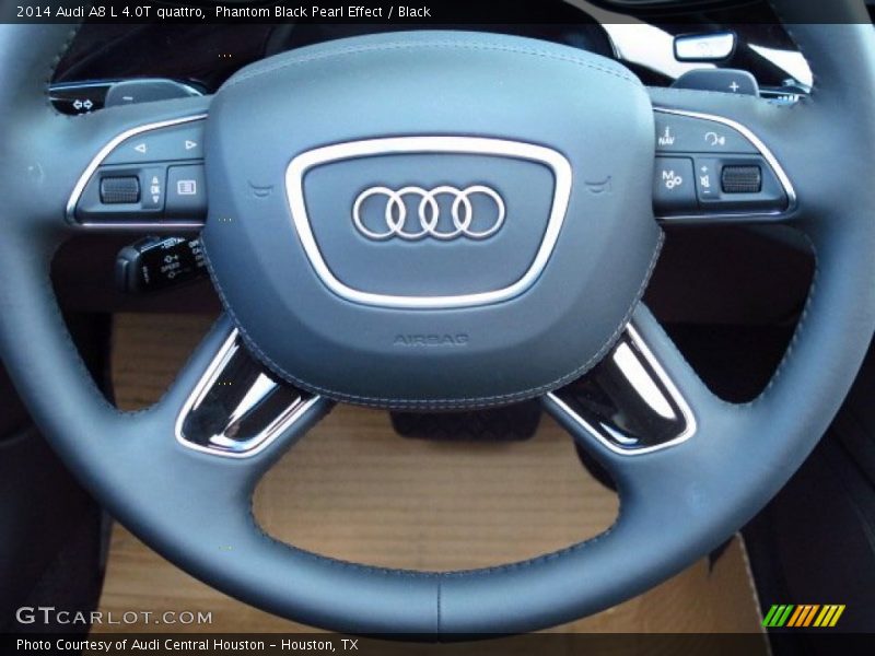 Phantom Black Pearl Effect / Black 2014 Audi A8 L 4.0T quattro