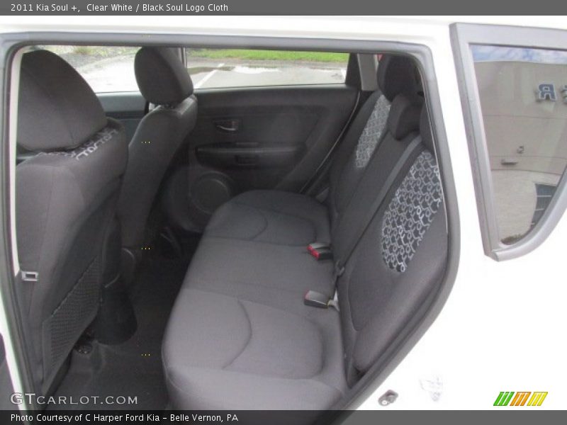 Clear White / Black Soul Logo Cloth 2011 Kia Soul +