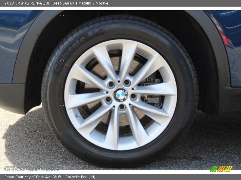 Deep Sea Blue Metallic / Mojave 2013 BMW X3 xDrive 28i