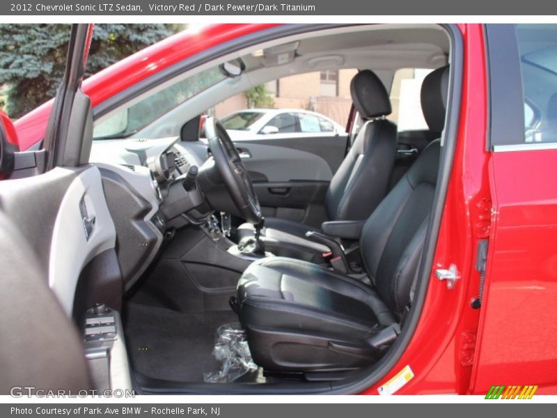 Victory Red / Dark Pewter/Dark Titanium 2012 Chevrolet Sonic LTZ Sedan