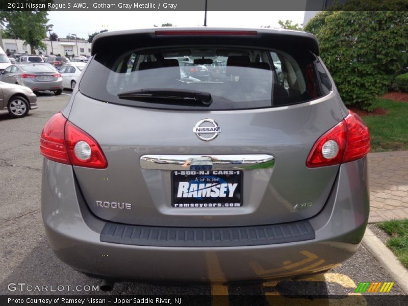 Gotham Gray Metallic / Gray 2011 Nissan Rogue S AWD