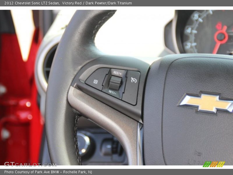 Victory Red / Dark Pewter/Dark Titanium 2012 Chevrolet Sonic LTZ Sedan