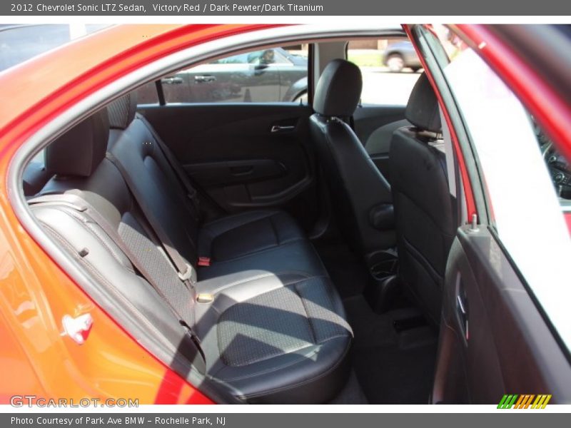 Victory Red / Dark Pewter/Dark Titanium 2012 Chevrolet Sonic LTZ Sedan
