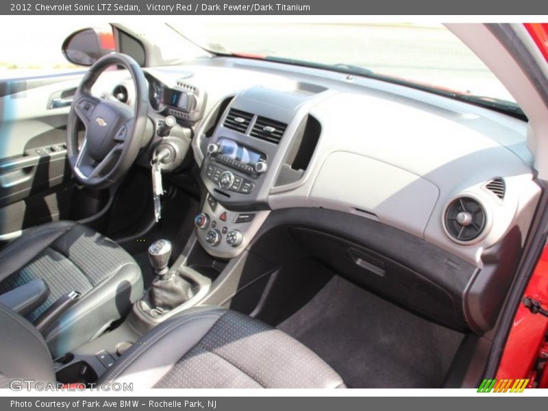 Victory Red / Dark Pewter/Dark Titanium 2012 Chevrolet Sonic LTZ Sedan