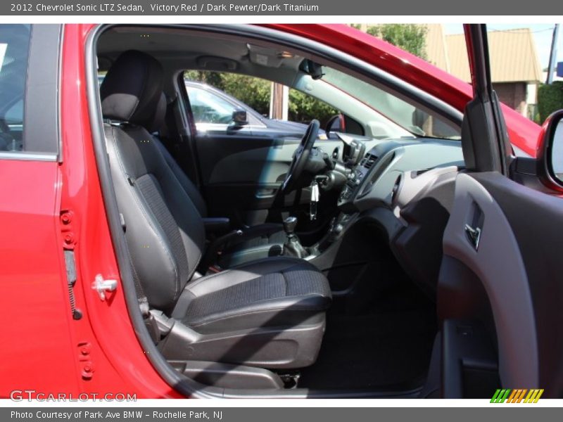 Victory Red / Dark Pewter/Dark Titanium 2012 Chevrolet Sonic LTZ Sedan