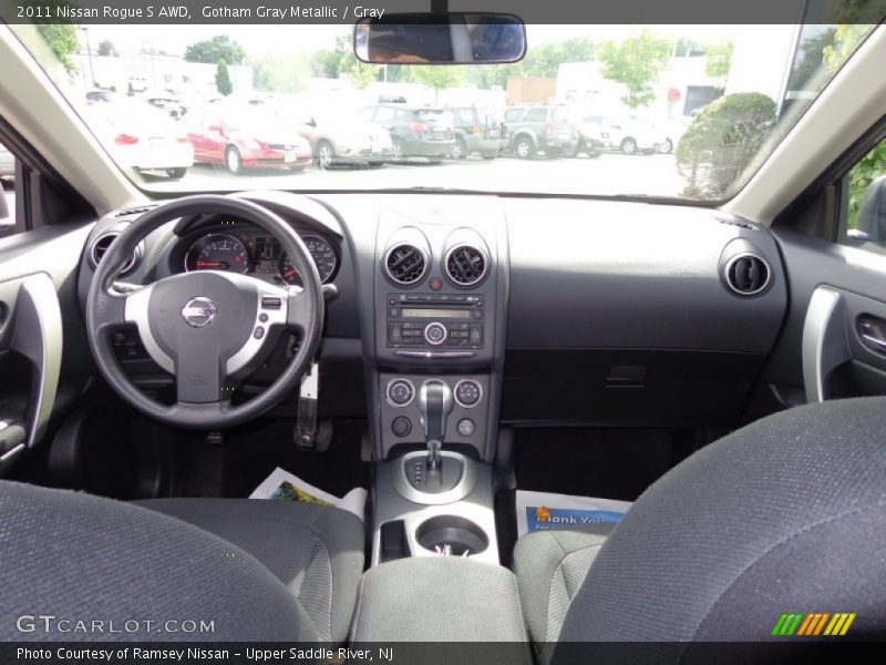 Gotham Gray Metallic / Gray 2011 Nissan Rogue S AWD