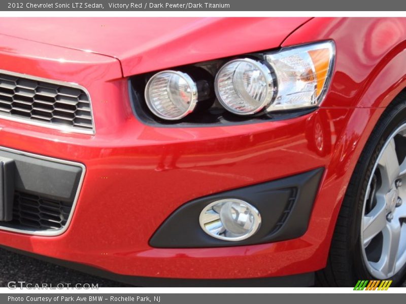 Victory Red / Dark Pewter/Dark Titanium 2012 Chevrolet Sonic LTZ Sedan