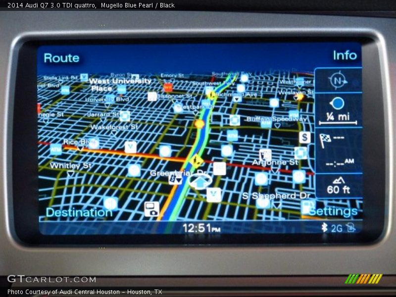 Mugello Blue Pearl / Black 2014 Audi Q7 3.0 TDI quattro