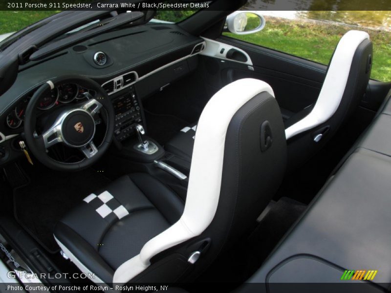 Carrara White / Black/Speedster Details 2011 Porsche 911 Speedster