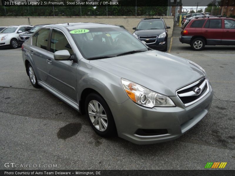 Steel Silver Metallic / Off-Black 2011 Subaru Legacy 2.5i Premium