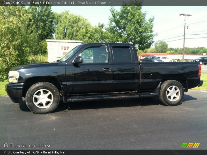 Onyx Black / Graphite 2001 GMC Sierra 1500 SLE Extended Cab 4x4