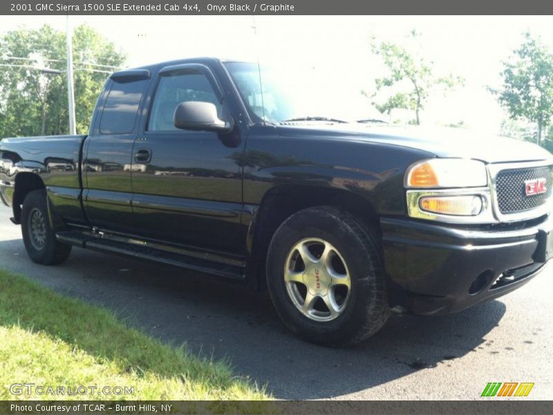 Onyx Black / Graphite 2001 GMC Sierra 1500 SLE Extended Cab 4x4