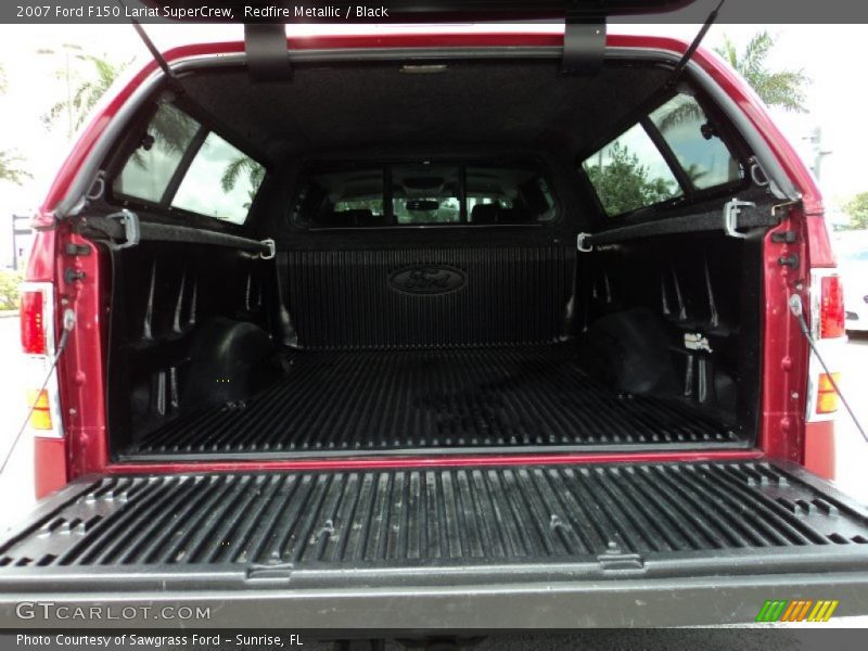 Redfire Metallic / Black 2007 Ford F150 Lariat SuperCrew