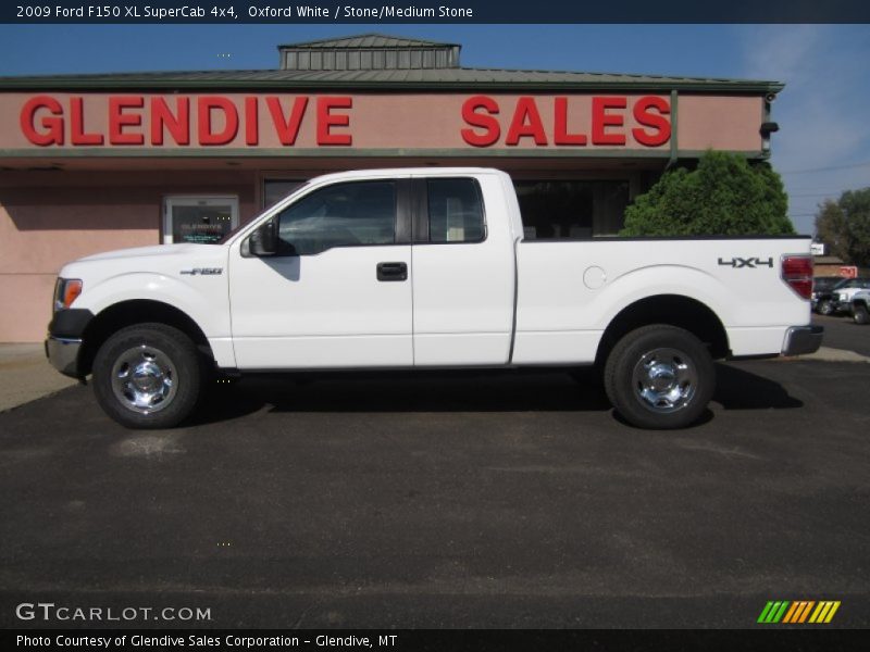 Oxford White / Stone/Medium Stone 2009 Ford F150 XL SuperCab 4x4