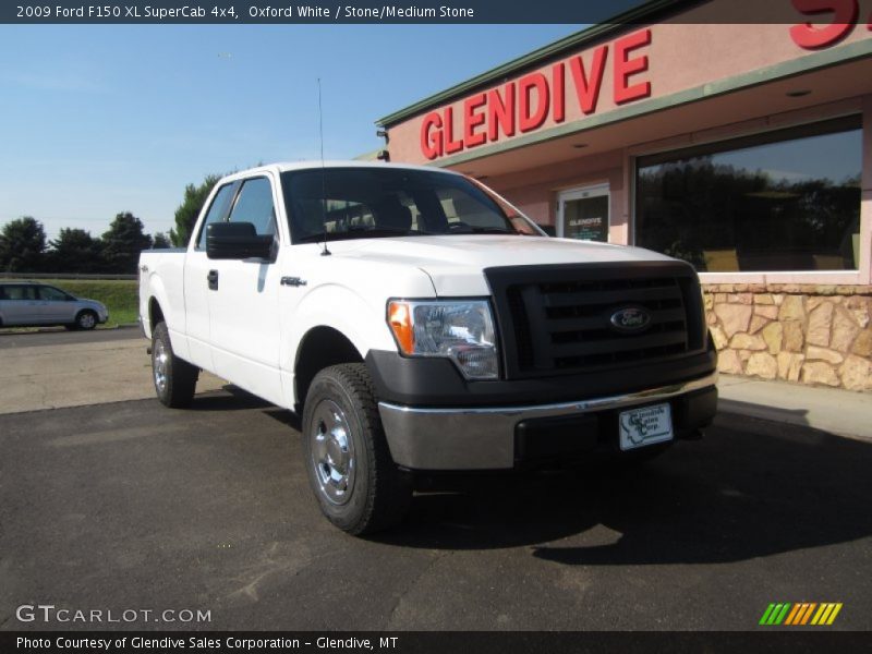 Oxford White / Stone/Medium Stone 2009 Ford F150 XL SuperCab 4x4