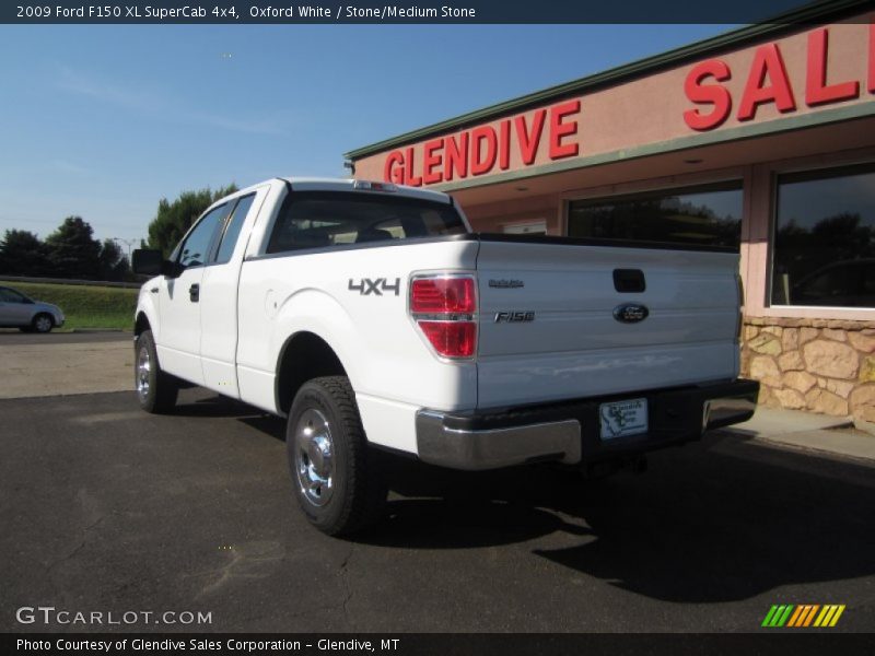 Oxford White / Stone/Medium Stone 2009 Ford F150 XL SuperCab 4x4