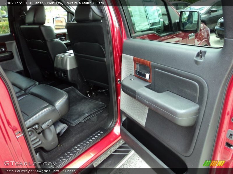 Redfire Metallic / Black 2007 Ford F150 Lariat SuperCrew