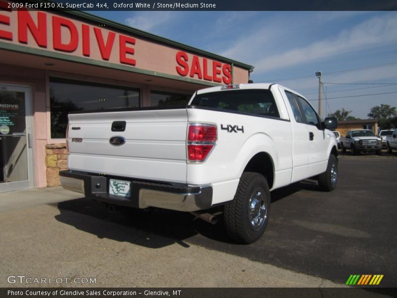 Oxford White / Stone/Medium Stone 2009 Ford F150 XL SuperCab 4x4