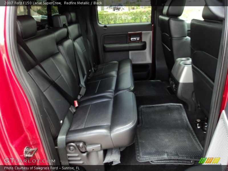 Redfire Metallic / Black 2007 Ford F150 Lariat SuperCrew