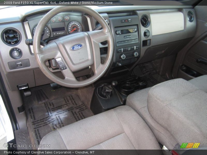 Oxford White / Stone/Medium Stone 2009 Ford F150 XL SuperCab 4x4