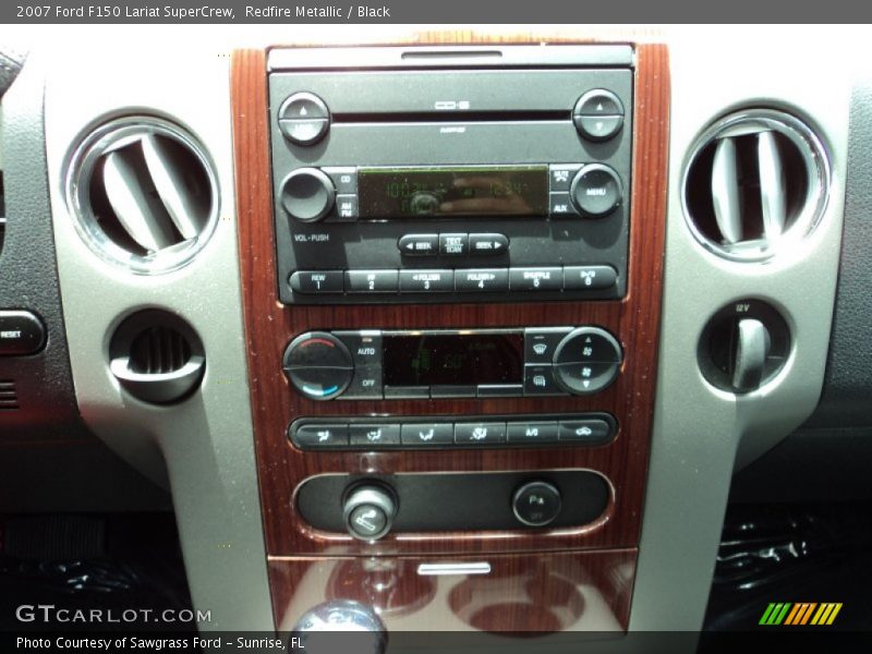Redfire Metallic / Black 2007 Ford F150 Lariat SuperCrew