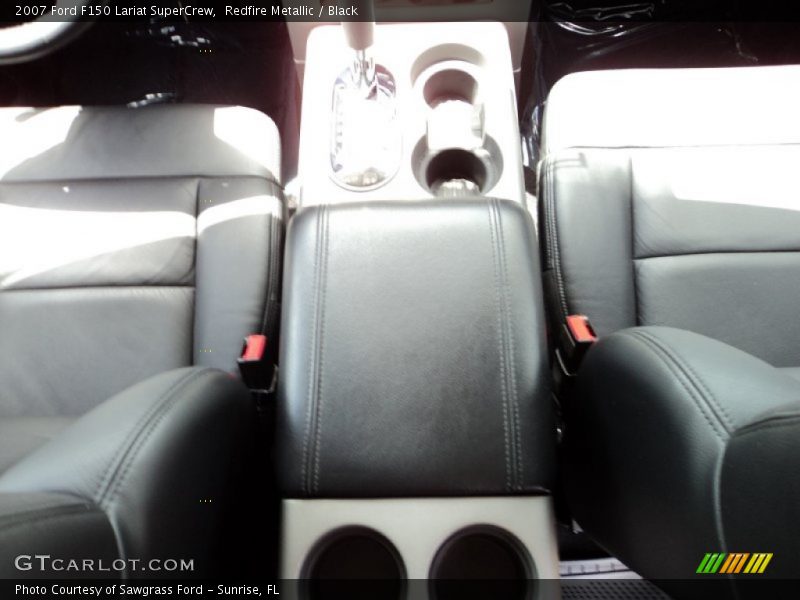 Redfire Metallic / Black 2007 Ford F150 Lariat SuperCrew
