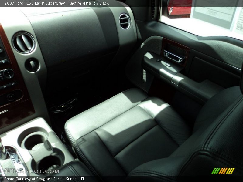 Redfire Metallic / Black 2007 Ford F150 Lariat SuperCrew