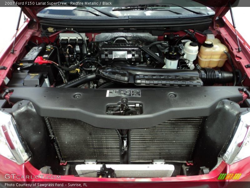 Redfire Metallic / Black 2007 Ford F150 Lariat SuperCrew