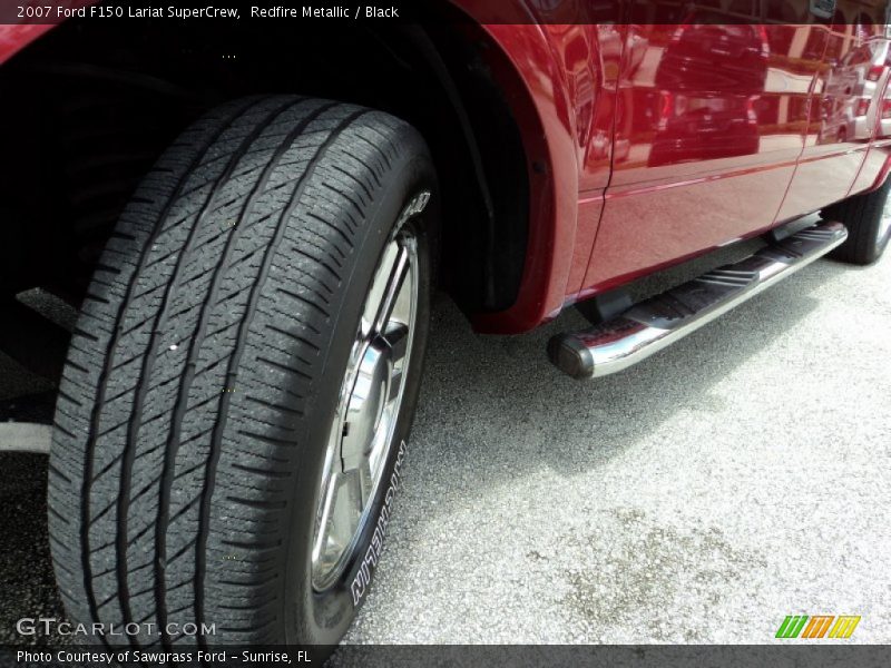 Redfire Metallic / Black 2007 Ford F150 Lariat SuperCrew