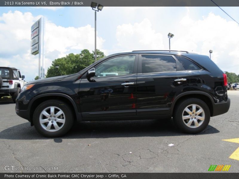 Ebony Black / Black 2013 Kia Sorento LX V6