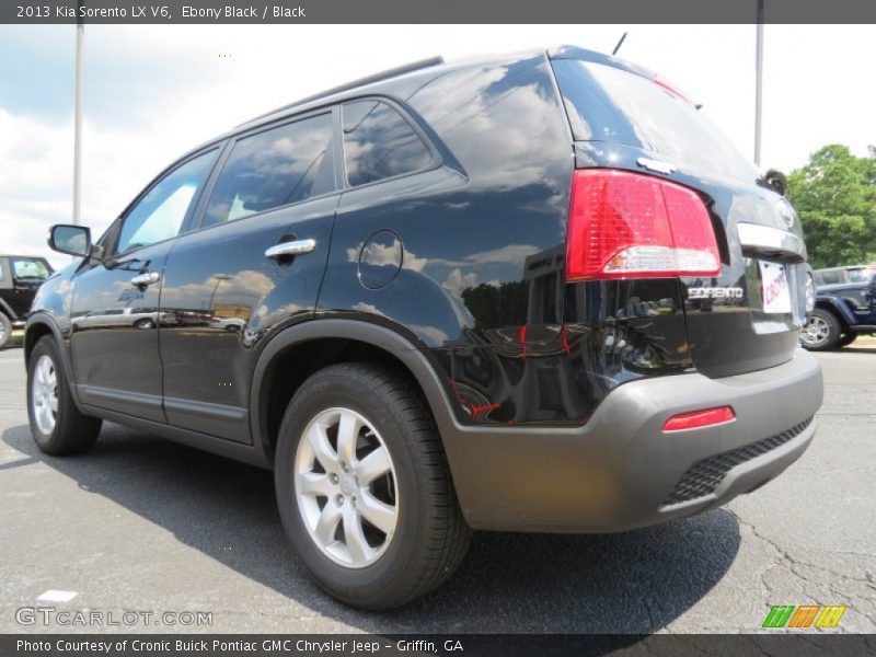 Ebony Black / Black 2013 Kia Sorento LX V6
