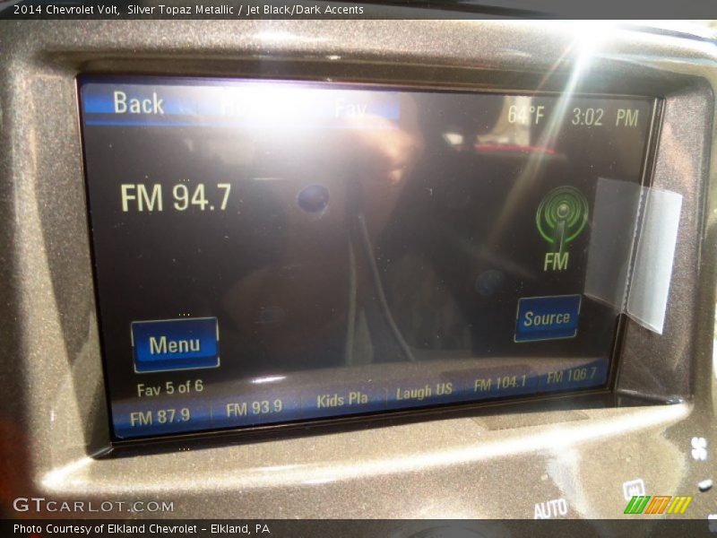 Silver Topaz Metallic / Jet Black/Dark Accents 2014 Chevrolet Volt