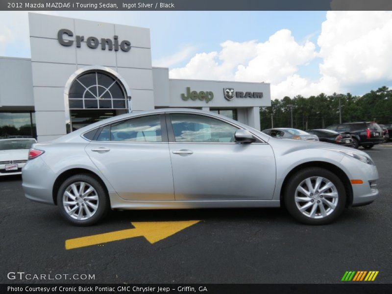 Ingot Silver / Black 2012 Mazda MAZDA6 i Touring Sedan