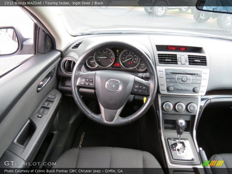 Ingot Silver / Black 2012 Mazda MAZDA6 i Touring Sedan