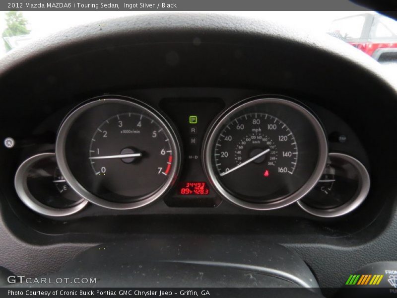 Ingot Silver / Black 2012 Mazda MAZDA6 i Touring Sedan