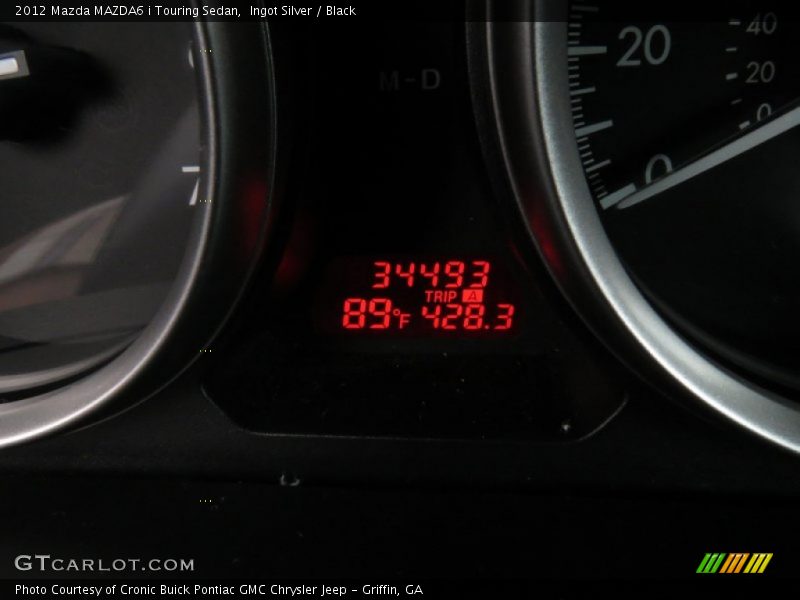 Ingot Silver / Black 2012 Mazda MAZDA6 i Touring Sedan