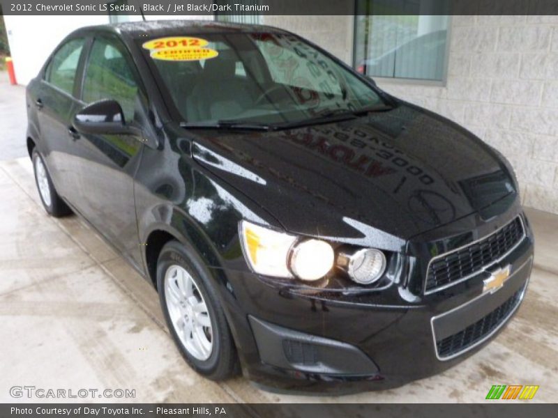 Black / Jet Black/Dark Titanium 2012 Chevrolet Sonic LS Sedan