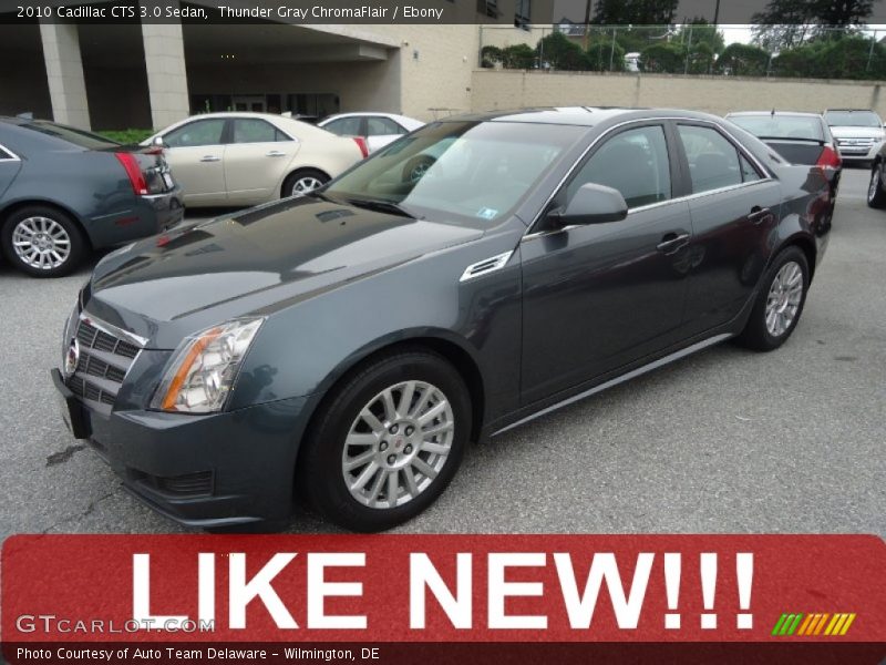 Thunder Gray ChromaFlair / Ebony 2010 Cadillac CTS 3.0 Sedan