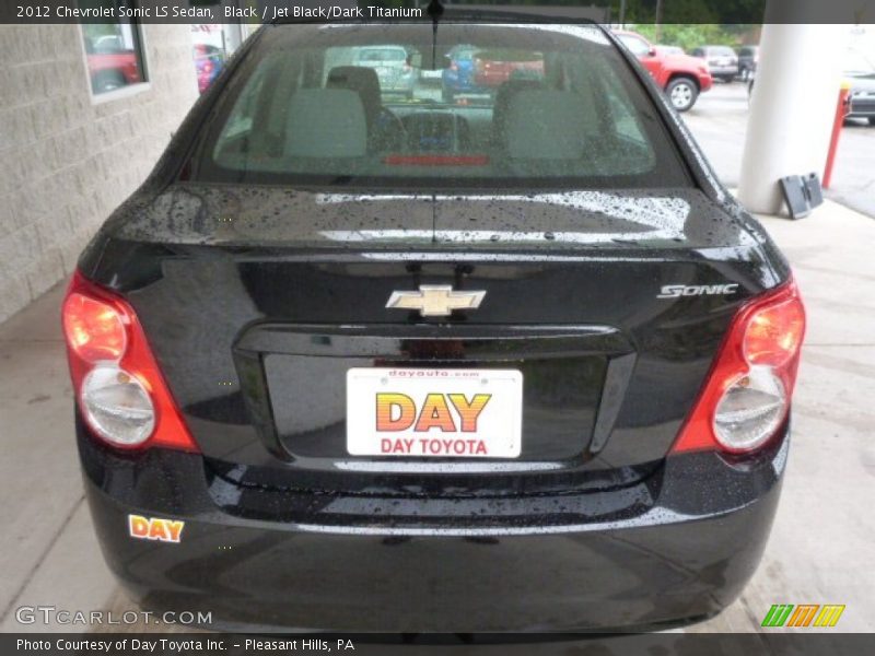 Black / Jet Black/Dark Titanium 2012 Chevrolet Sonic LS Sedan