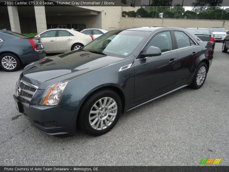 Thunder Gray ChromaFlair / Ebony 2010 Cadillac CTS 3.0 Sedan