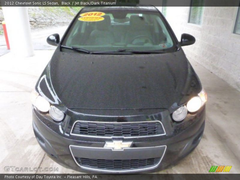 Black / Jet Black/Dark Titanium 2012 Chevrolet Sonic LS Sedan
