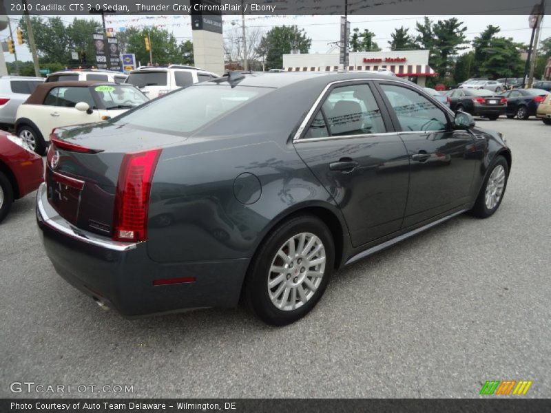 Thunder Gray ChromaFlair / Ebony 2010 Cadillac CTS 3.0 Sedan