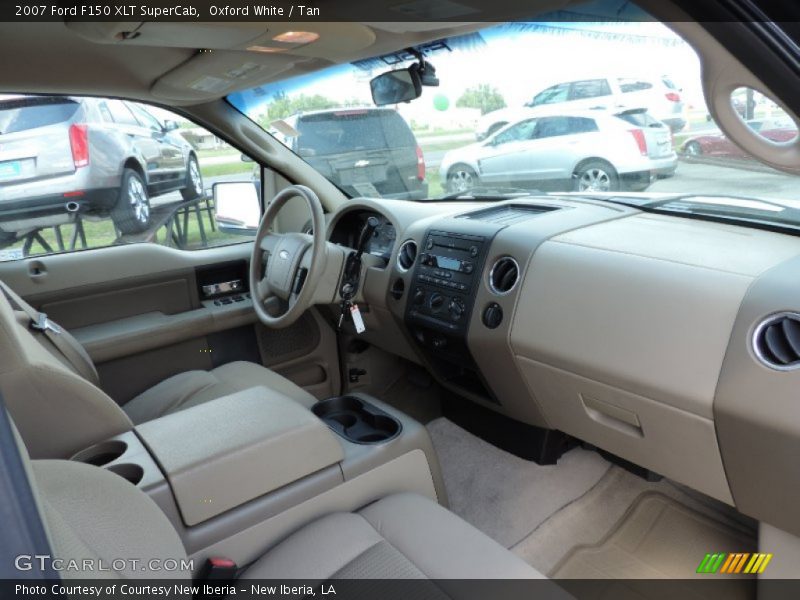 Oxford White / Tan 2007 Ford F150 XLT SuperCab