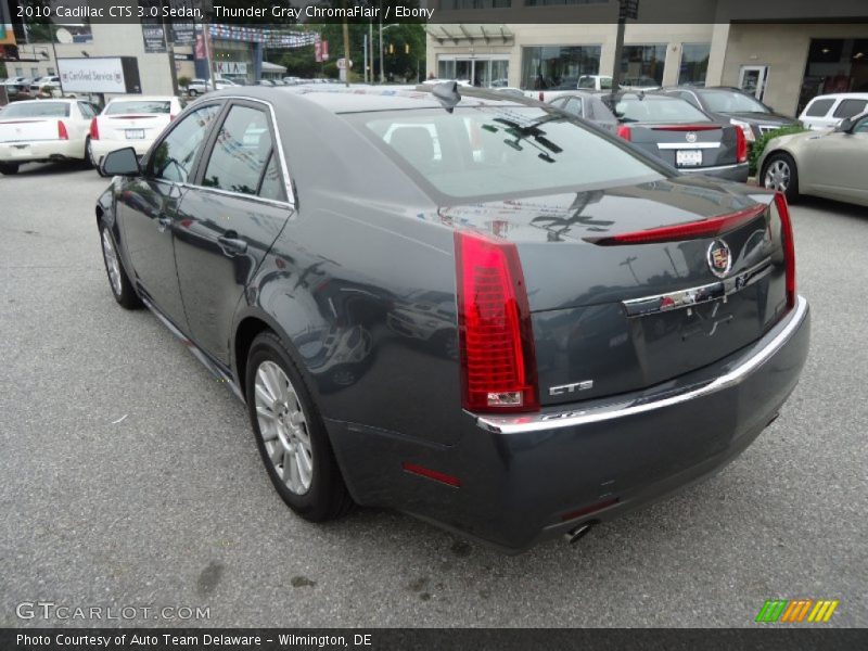 Thunder Gray ChromaFlair / Ebony 2010 Cadillac CTS 3.0 Sedan