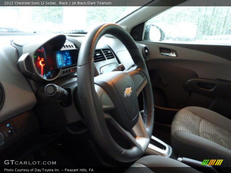 Black / Jet Black/Dark Titanium 2012 Chevrolet Sonic LS Sedan