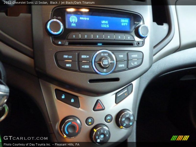 Black / Jet Black/Dark Titanium 2012 Chevrolet Sonic LS Sedan
