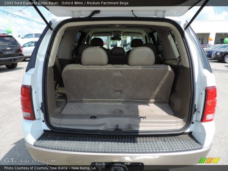 Oxford White / Medium Parchment Beige 2003 Ford Explorer Eddie Bauer