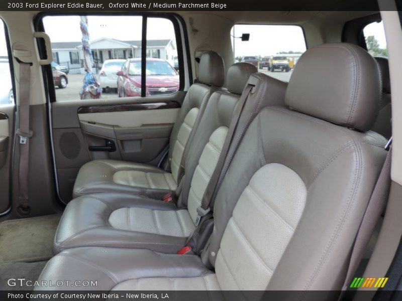 Oxford White / Medium Parchment Beige 2003 Ford Explorer Eddie Bauer